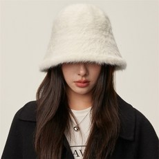 미드디엔 여성 울 버킷햇