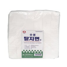 수성 절단솜(4x4) 450g 1봉지/ 탈지솜 탈지면, 4개