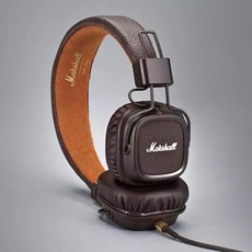 마샬 메이저2 메이저3 무선 유선 블루투스 헤드폰 Marshall Major3, 2 세대 브라운 플러그인 모델