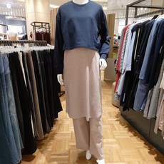 마더피아 와코루 신제품 임부 기모잔꽃 파자마 셋트원피스+바지ROP502GN+RBO502PA1531682, M, M, 1개