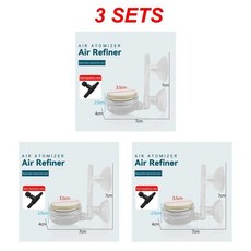 투명한 산소 펌프 내구성 버블 트레이 수경 어항 공기 무화기 음, 9.Style A 3sets, 1개