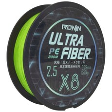 RONiN 獵漁人 ULTRA FIBER X8 PE線 200米 日本原絲 八股編織, 200m, 1個