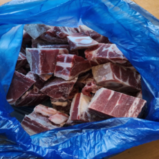 호주산 청정지역 껍데기 없는 염소고기 5kg 업소용 가정용, 2개, 탕용 5kg
