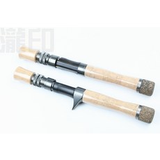 플라이릴 DIY원목 코르크 손잡이 DIY루어낚시대 얼음낚시대 낚시대 핸들바커버 세트, T02-스트레이트손잡이