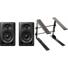 【세트 구매] Pioneer DJ 4 인치 액티브 모니터 스피커 DM-40 & Dicon Audio LPS-002 with clamps LAPTOP, 단일상품
