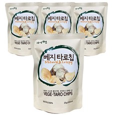 자이연팜 베지타로칩 국산 토란칩, 4개, 25g