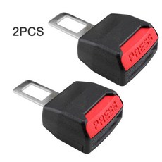 2 pcs 유니버설 자동차 안전 벨트 어머니 변환기 듀얼 버클 좌석 벨트 확장 자동차 벨트 익스텐더, Black개