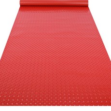 고무롤 실외용 외부 현관 발판 로비 방수 보호 고무발판, 60cmx90cm 코인 패턴 레드, 4. 헤링본 레드, 1개