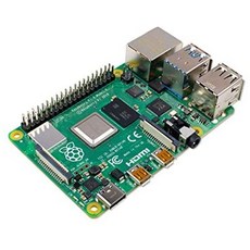 [해외직구]Raspberry Pi 4 Model B 2019 Quad Core 64 Bit WiFi Bluetooth (4GB), One Color_4GB