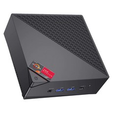 ACEMAGIAN [듀얼랜 미니 PC] AMD 라이젠 75700U PC (8C 16T 최대 4.3Ghz) 32GB DDR4 512GB NVMe SSD 컴퓨터 11Pro 4K 트 - 라이젠75700