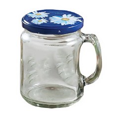 발룬피니 다용도 유리 손잡이 저장용기, 500ml, 1개