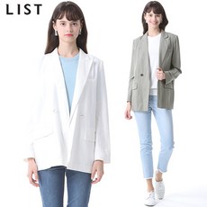 리스트 리스트 라이트 린넨 테일러드 오픈재킷