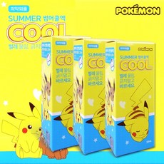 여름캠핑 야외활동 필수품 POKEMON SUMMER COOL 포켓몬 썸머쿨액, 50mlx3개, 3개