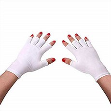 [구매대행] UV Protection Gloves Protect your hands from UV rays used in gel manicure by Ashnna (White), 1