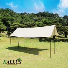 KALLUS CAMPING 면혼방 타프, 아이보리 1개