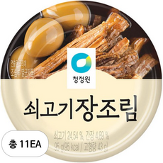 백앤 대상 청정원 쇠고기 장조림, 95g, 11개