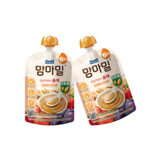 맘마밀 퓨레 오트밀과 사과프룬 100g, 20개 - 맘마밀오트밀