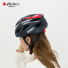 듀마 쿨윈 헬멧 인몰드 아시안핏 성인 XL사이즈 컴포트 자전거 헬멧 전동킥보드, 블랙레드 (XL)