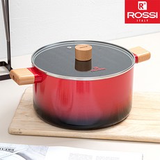 [슈퍼HOT][ROSSI] 로시 IH 투톤레드 곰솥 24cm, 단품, 1개