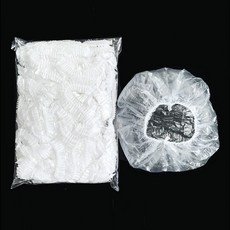 비닐 위생모자 헤어캡 일회용 샤워캡 100매, 단품, 단품
