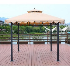 바베큐장 야외 파고라 정자 원두막 정원 가제보 테라스 파라고 펜션 옥상 그늘막 방갈로 카페, A. 2.5x2.5m