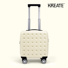[크리에이트]100% PC 쿠키 캐리어 16인치_아이보리 / 기내용 소형캐리어 미니캐리어 기내용캐리어 확장형 여행가방
