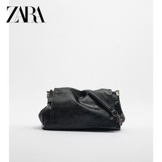  정품 ZARA 자라 락 플랩 숄더백 있지 유나 가방 블랙 크림 가방 6360615 사은품 증정