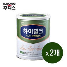 후디스 하이밀크 시니어 균형영양식 600g 2캔, 2개