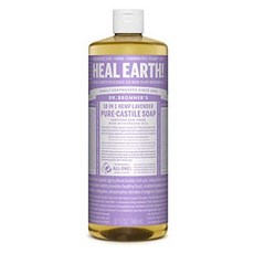 닥터 브로너스 퓨어 캐슬 액체 비누 라벤더향 Dr. Bronners Pure-Castile Liquid Soap - Lavender 32 Fl oz., 본문참고, 본문참고, 옵션 1 Size = 32 Fl Oz