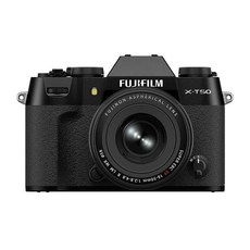 Fujifilm X-T50 미러리스 디지털 카메라 XF16-50mmF2.8-4.8 R LM WR 렌즈 키트 - 블랙