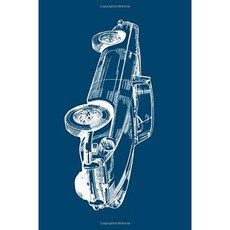 상징적 인 MG MGB Midget Spyder에 대한 경의 : Vintage Car Lovers Classic Spyder Lined Journal : (10, 단일옵션