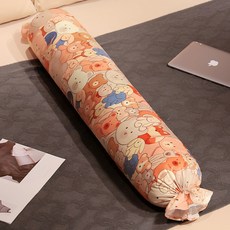 집콕바디필로우 여름 일자형 롱쿠션 원형 긴베개 안고자는 대형, 150cm 1kg, 파티 베어