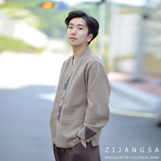 [4517] (남) 면마 Y형 2피스 생활한복 / 봄가을 여픔 저고리 바지 한벌 세트 거사님 남자 남성 한복 개량한복 수련복 법복 절복 승복 템플스테이 지장사