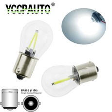 yccpauto 1 pcs p21w led 1156 ba15s 필 라 멘 트 전구 자동차 역방향 백업 조명 주차 램프 drl 화이트 옐로우 레드 12 v, 1156 노란색