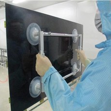LCD TV 스크린 흡입기 진공 척 흡입 컵 유리 펌프 핸들 도구 리프팅 4 컵, 핸들 폭 350mm, 1개