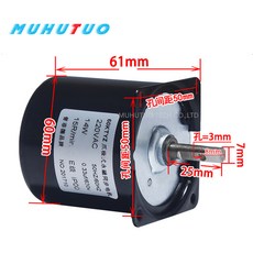220V AC 14W 60KTYZ 50Hz 영구 자석 동기 기어 모터 저속 1 2.5 5 7.5 10 15 30 40 50 60 80 100 110 RPM, [12] 50 rpm, 12 50 rpm