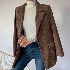 리틀마켓 누빔 코듀로이 테일러드 어깨패드 싱글 자켓 JJ11B0