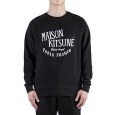 메종키츠네 (AM00300KM0001 BLACK) 남성 맨투맨 20SS