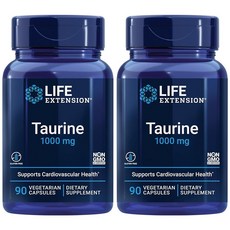 라이프익스텐션 타우린 1000mg 90정, 2개