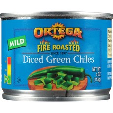 Oretega 다이스드 그린 칠리 파이어 로스티드 통조림, 113g, 1개