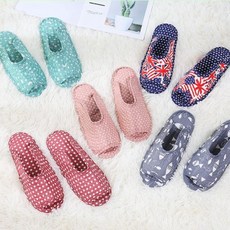 알로하 편안하고 가벼운 면 퀼트 누빔 실내화 슬리퍼 거실화 덧신 어린이집, 비누방울