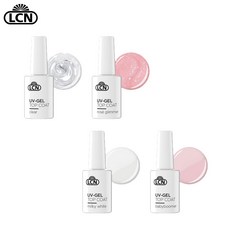 LCN UV 젤 탑 코트 밀키 10ml 4종 택3 세트, clear, rose glimmer, clear, 1개입