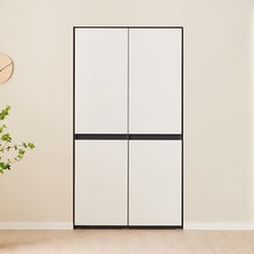 공간철학 비숍 냉장고장 주방 키큰장 냉장고형 수납장 다용도 빌트인 수납장, 화이트(481)