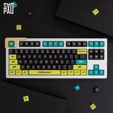 GMK 사이버펑크V2 키캡 PBT 체리 5면 염료승화 (127키)