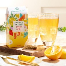 포트넘앤메이슨 오렌지 & 레몬 콜드브루 인퓨전 20 실키 티백 60g 2팩 Fortnum&Mason Orange Lemon Cold Brew Infusion