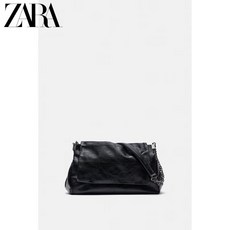 [정품]자라 락 플랩 숄더백 크림 블랙 유나백 ZARA 2color