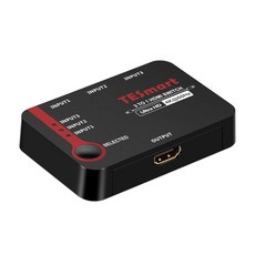 [TESmart] 티이스마트 HSW0301A1U [모니터 선택기/3:1/HDMI/4K/오디오 지원], 1개