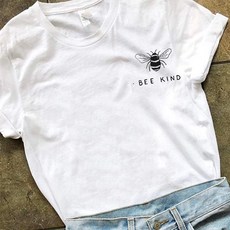 굿스윙 레터링 반팔티 BEEKIND 면 이니셜 플라워 남성 티셔츠 전문 제공 빅사이즈 의류 x2개