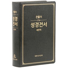 대한성서공회 새번역 성경전서 - RN97F(가죽 무색인 무지퍼 강대용 검정 단본)