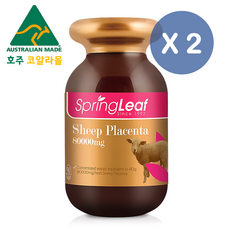 호주 양태반 80000mg 90캡슐 분말가루 스프링리프 호주면세점판매, 2개, 80000mg 90정